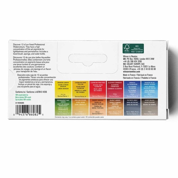 Daniel Smith + Winsor & Newton Watercolor Paint Sets Bundled w/ 10 Paintbrushes - Picture 15 of 16